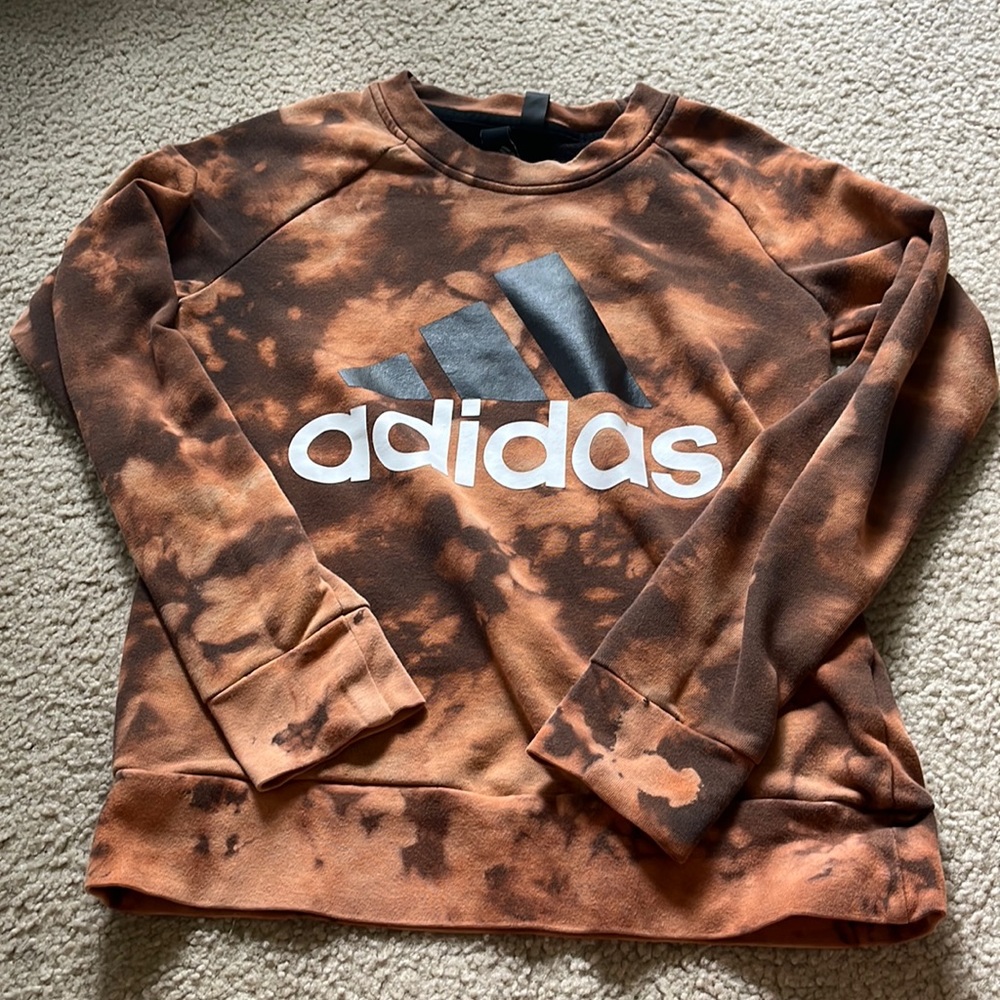 7 Adidas burnt orange crew neck